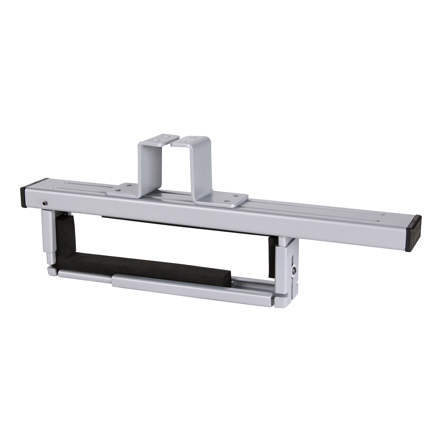 32.362 This computer holder is suitable for almost all thin clients and ultra-small form factor computers, due to its slidable, height and width adjustable system. Its rail system makes it possible to mount the holder both vertically and horizontally.