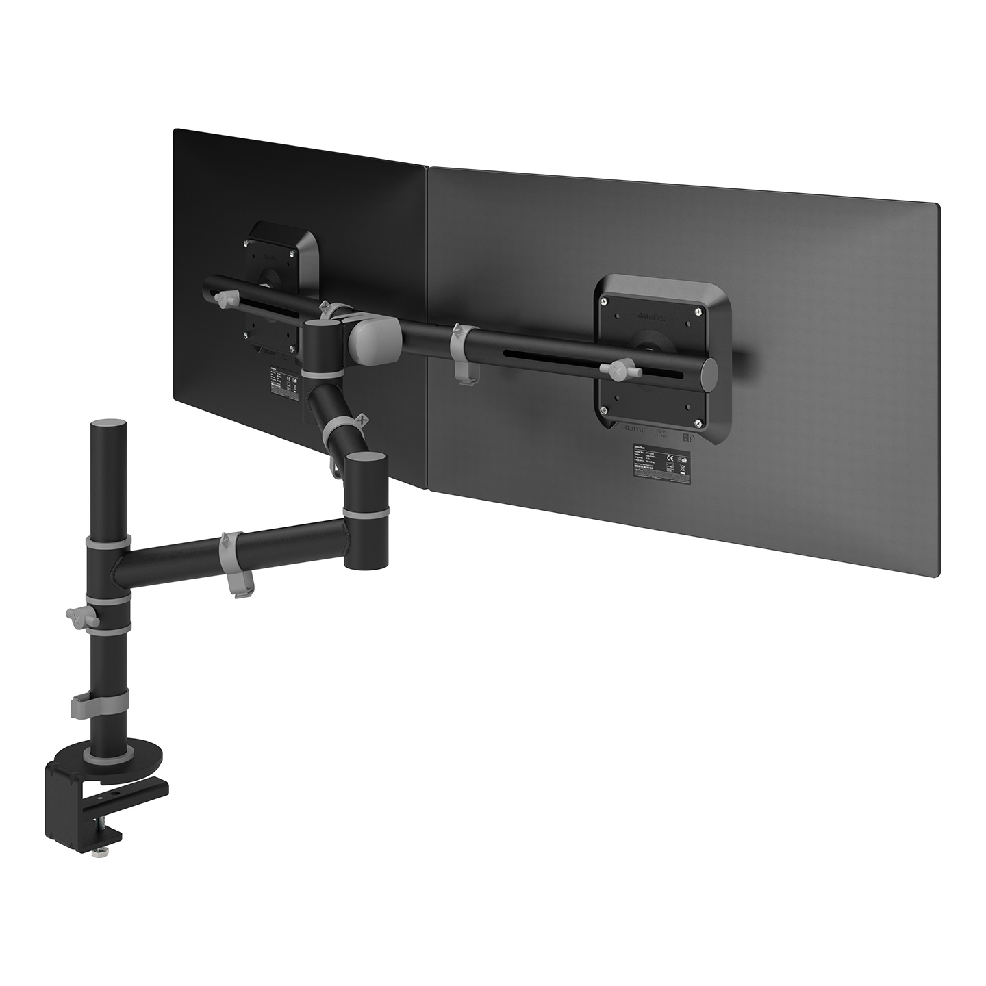 48.133 More comfort and space: two things this entry-level ergonomic  monitor arm helps to create. Position your monitors above your desk, at a spot that's just right for you, to regain valuable desk space. Slender yet strong, this monitor arm combines a striking design with a tough steel construction.