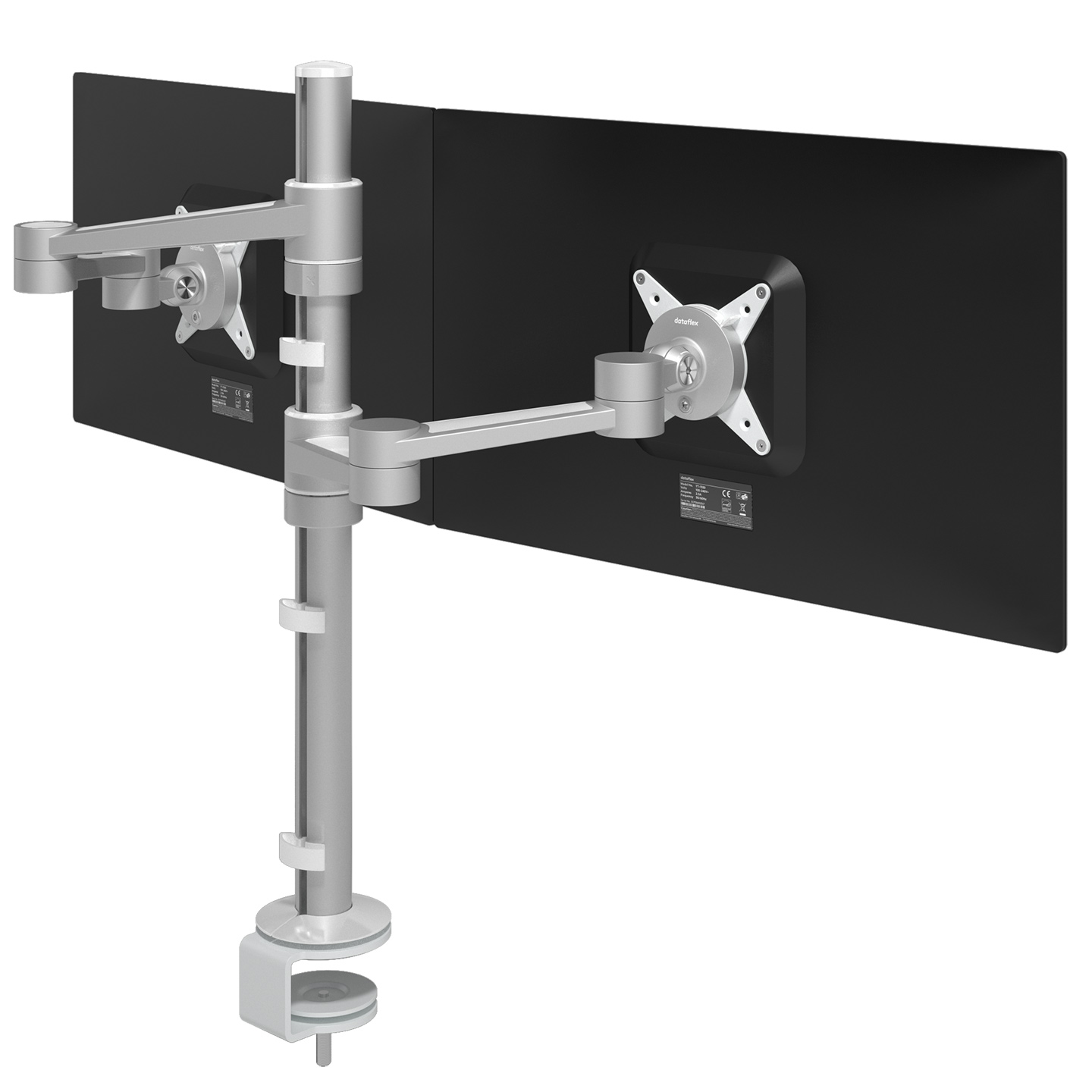 58.142 Designed for dual monitor applications. With the arm heights individually adjustable, you can align your monitors perfectly, even if they're different sizes or weights. With its four extensions you can also adjust each monitor independently and even make a face-to-face setup.