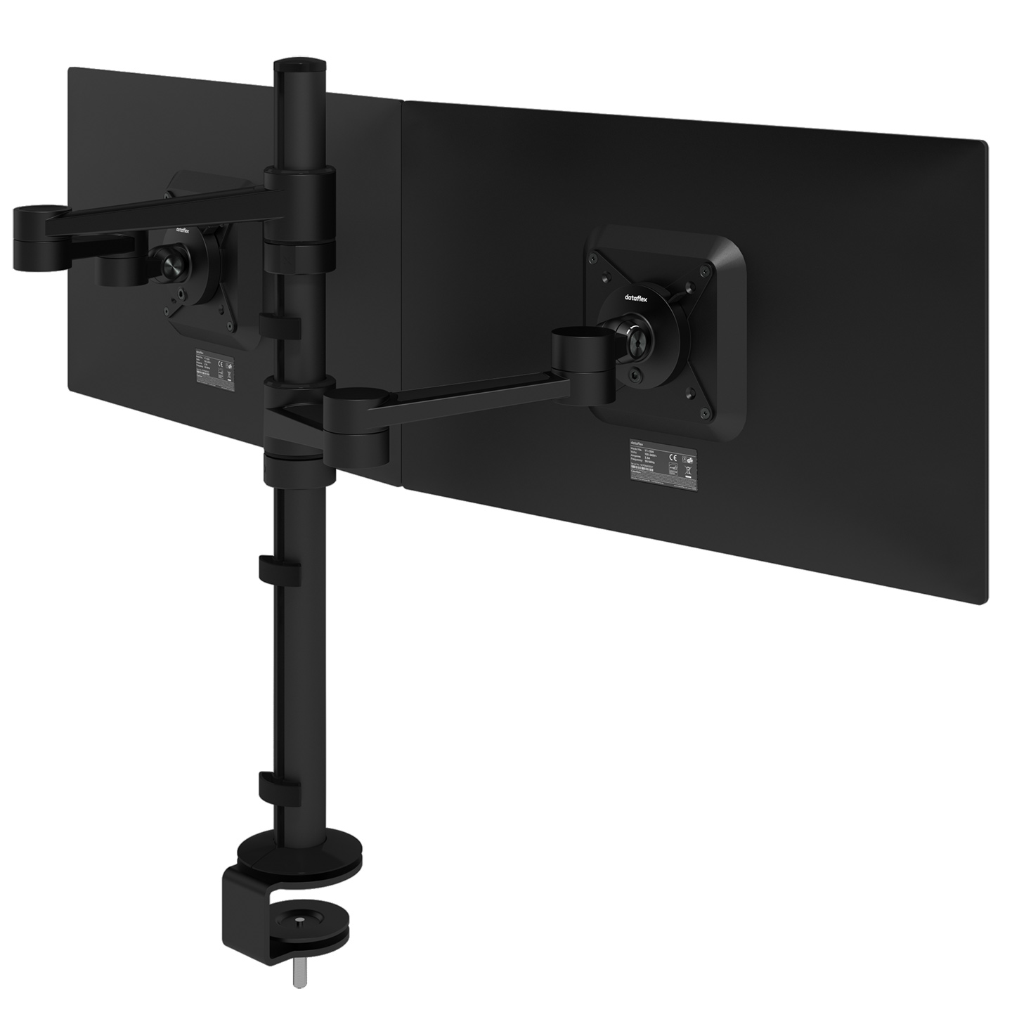 58.143 Designed for dual monitor applications. With the arm heights individually adjustable, you can align your monitors perfectly, even if they're different sizes or weights. With its four extensions you can also adjust each monitor independently and even make a face-to-face setup.