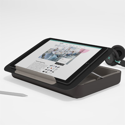 45.903 | Addit Bento® ergonomische Toolbox 903 | schwarz | persönliche Aufbewahrungsbox, notebookständer, Tabletständer und Dokumentenhalter in einem | Detail 4