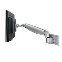 57.102 | Viewmaster bras support écran - rail 102 | argent | Pour 1 écran, hauteur et profondeur réglables, avec rail de fixation.